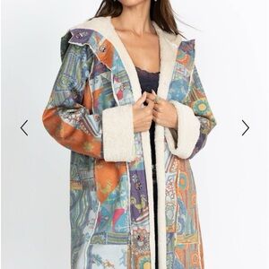 Johnny Was Multicolor Patchwork Coat